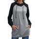 thumbnail image 1 of Sudadera De Mujer Otoño Invierno Jersey Manga Larga Cómodo Transpirable Simple Casual Sudadera Con Capucha Gris S, 1 of 6