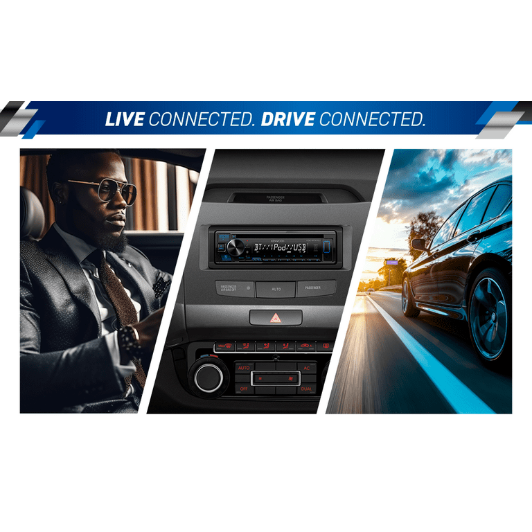 KENWOOD KDC-BT370U CD Car Stereo Receiver with Bluetooth, AM