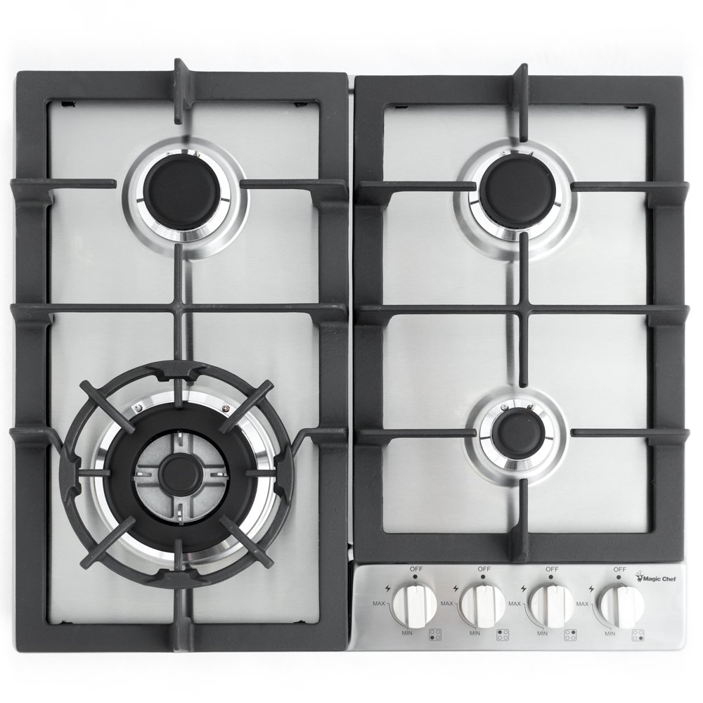 Magic Chef 24'" BuiltIn Gas Cooktop in Stainless Steel