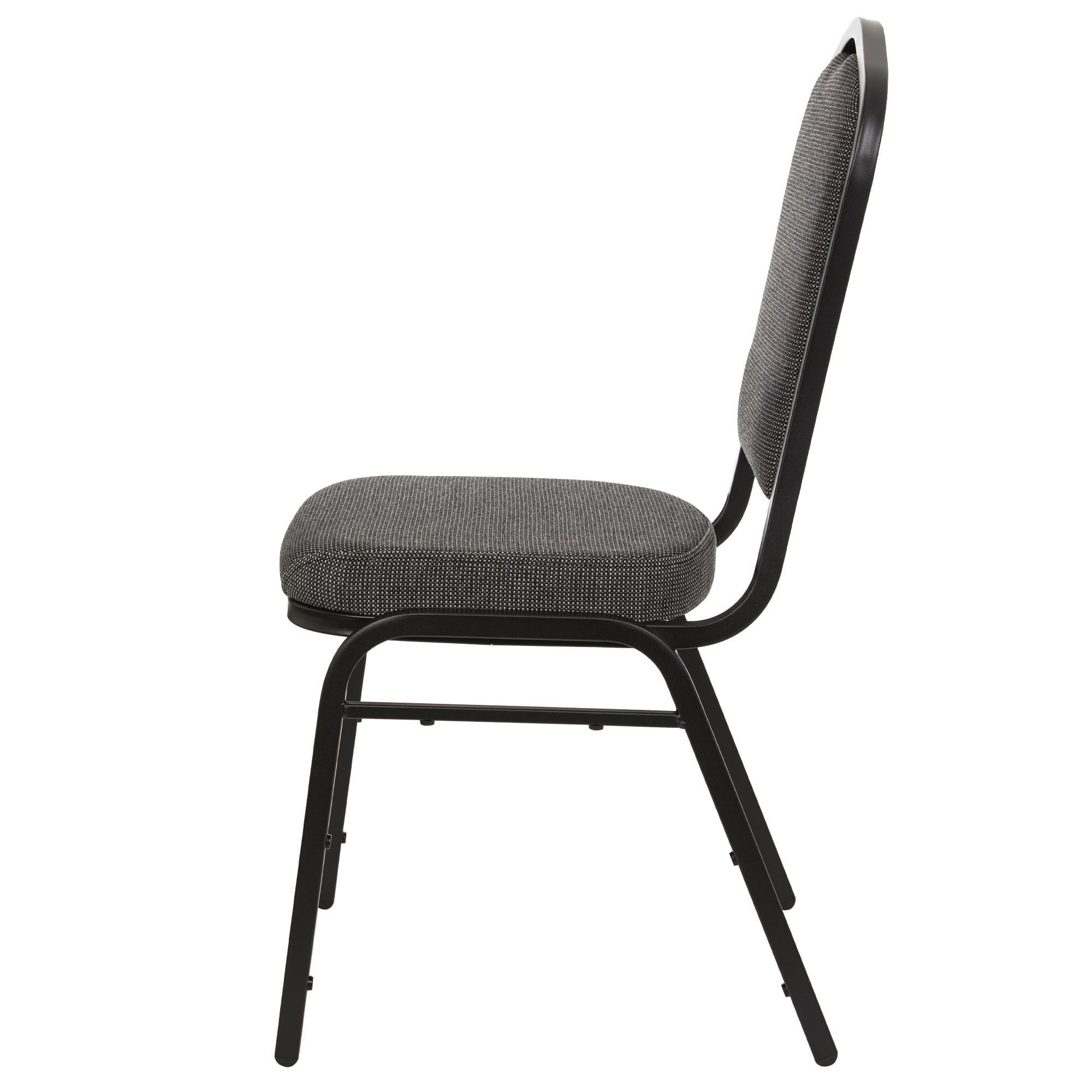 Hampden Furnishings Lila Collection Fabric Banquet Chair, Greystone, Pack of 2
