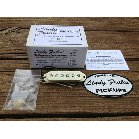 Lindy Fralin REAL 54's Strat Neck Pickup w/ Aged White Cover - Alnico III (Best Gfs Strat Pickups)