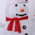thumbnail image 5 of CHGBMOK Bright Christmas Snowman Decorations, Pre-Lit 40 LED Lighted Collapsible Snowman with Red Hat for Indoor Outdoor Xmas Garden Yard Home Party Decor, 5 of 7