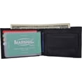 thumbnail image 4 of Marshal Soft Leather Kids Slim Thin Coin Pouch Bifold Wallet Brown, 4 of 6