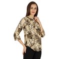 thumbnail image 3 of Inkmeso Fashionable Printed Casual Top For Womens Mandarin Collar Relaxed-Fit Tunic Top, 3 of 7