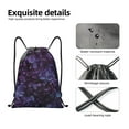 thumbnail image 5 of Drawstring Backpack - Lilac Splash Proof Small Drawstring Gym Bag for Women Men, Cinch Sports String Bag Backpack for Travel Swimming Beach, 5 of 8