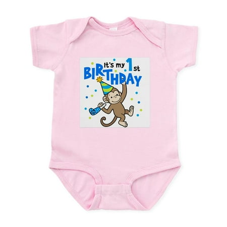 

CafePress - Monkeyboy1st Body Suit - Baby Light Bodysuit Size Newborn - 24 Months