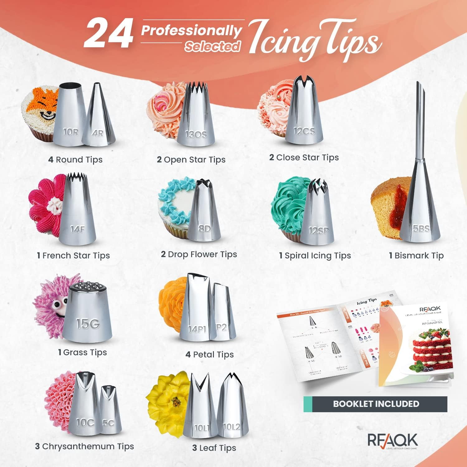RFAQK 700 PCS  Cake Decorating Kit for Baking-Cake Decorating Supplies with Springform Pans,Cake Leveler,Cake Turntable, Piping Bags with Numbered Tips,Icing Spatulas, Fondant Tools and More