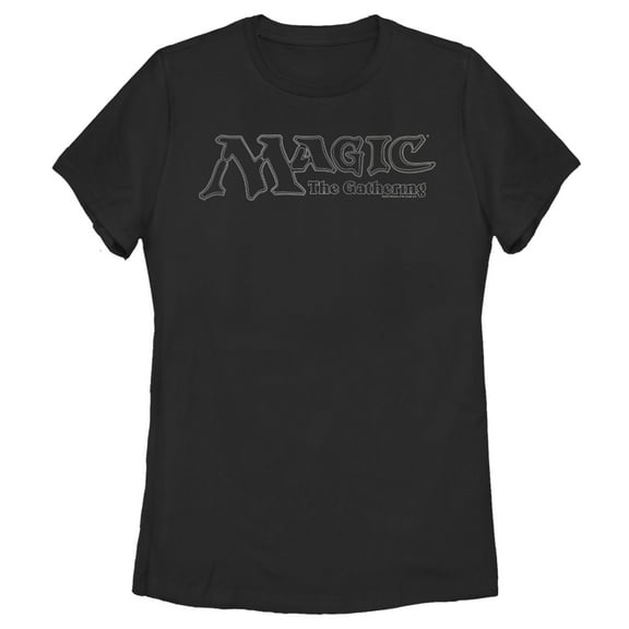 Women's Magic: The Gathering Classic Sleek Logo  Graphic Tee Black Medium