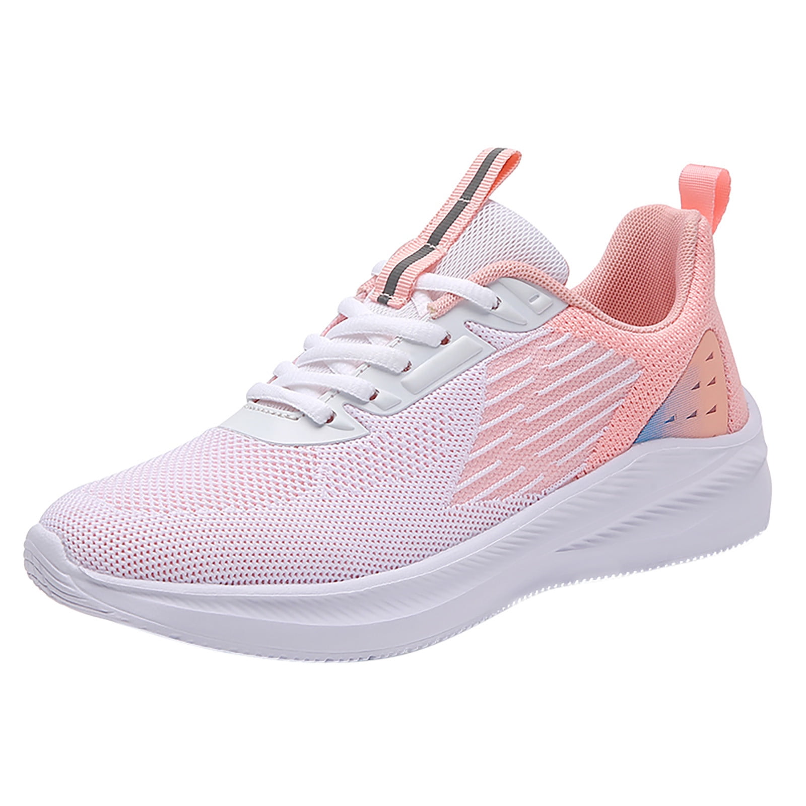 TOWED22 Womens Lace up Tennis Shoes Non Slip Lightweight Work Gym Shoes Ladies Walking Running Sport Sneakers Sneakers for Women Pink 8