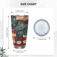 thumbnail image 4 of KLL Vintage American Flag Elephant Print 40oz Stainless Steel Insulated Car Cup with Spillproof Lid - Keep Your Drink Hot or Cold on the Go-Without Straw, 4 of 8
