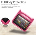 thumbnail image 3 of Kid-Friendly Case for Fire 7 Tablet (12th Gen, 2022), Epicgadget Shockproof Heavy Duty EVA Case with Handle + Kickstand for All-New Fire 7 2022 Tablet, Free Fire 7 Screen Protector + 1 Stylus (Pink), 3 of 5