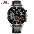 thumbnail image 4 of VAVA VOOM Top Brand Luxury New Men Sports Watches Fashion Leather Silver Black TOP Calendar Waterproof Quartz Mens Watch Relet Hombrer, 4 of 9