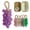 Grape, variant on Grapes Soap on a Rope, Soap Grapes on a Rope – Handmade Grape Cluster Shaped Soap with Hanging Rope for Shower, Bathroom Decor, Natural Grape Scented