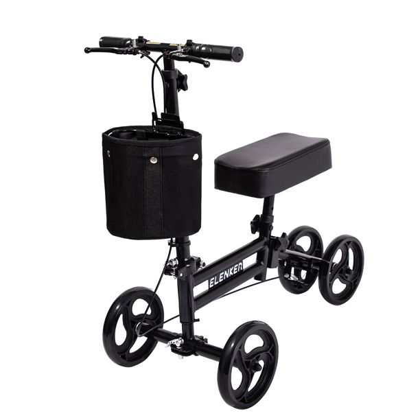 ELENKER Folding Knee Walker, Lightweight Knee Scooter for Ankle & Foot