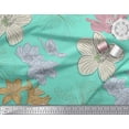 thumbnail image 3 of Soimoi Tissu Satin Modal Imprimé Fleur de Lys 1 Yard 42 Pouces de Large, 3 of 3