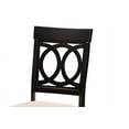 thumbnail image 6 of Baxton Studio Velia Modern Sand Fabric and Dark Brown Finished Wood 5-Piece Dining Set, 6 of 7