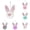 5 Pcs | Head, variant on Easter Glitter Bunny Hanging Decorations Bunny Tree Ornaments Plush Rabbit Butt Ears Decor Spring DIY Crafts Tree Ornaments Easter Party Favors Home Decoration