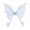 White#730-365, variant on Fairy Wings 32.7"x33.1" Adjustable Transparent Strap Party Accessory Sparkling Sequin Party Prop for Halloween Events
