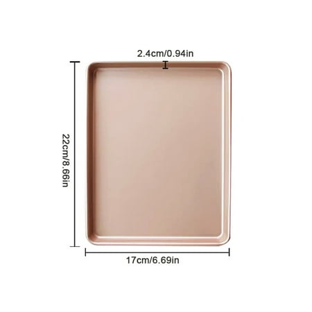 

Baking Sheet Pan Rectangular Non-Stick Carbon Steel Rimmed Cookie Sheet Pan for Oven Roasting Meat Bread Pizzas Pastries