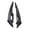 Black, variant on 2pcs Motorcycle Winglets Front Side Spoiler Aerodynamic Suitable for Electric Scooters Enhanced Stability Styles