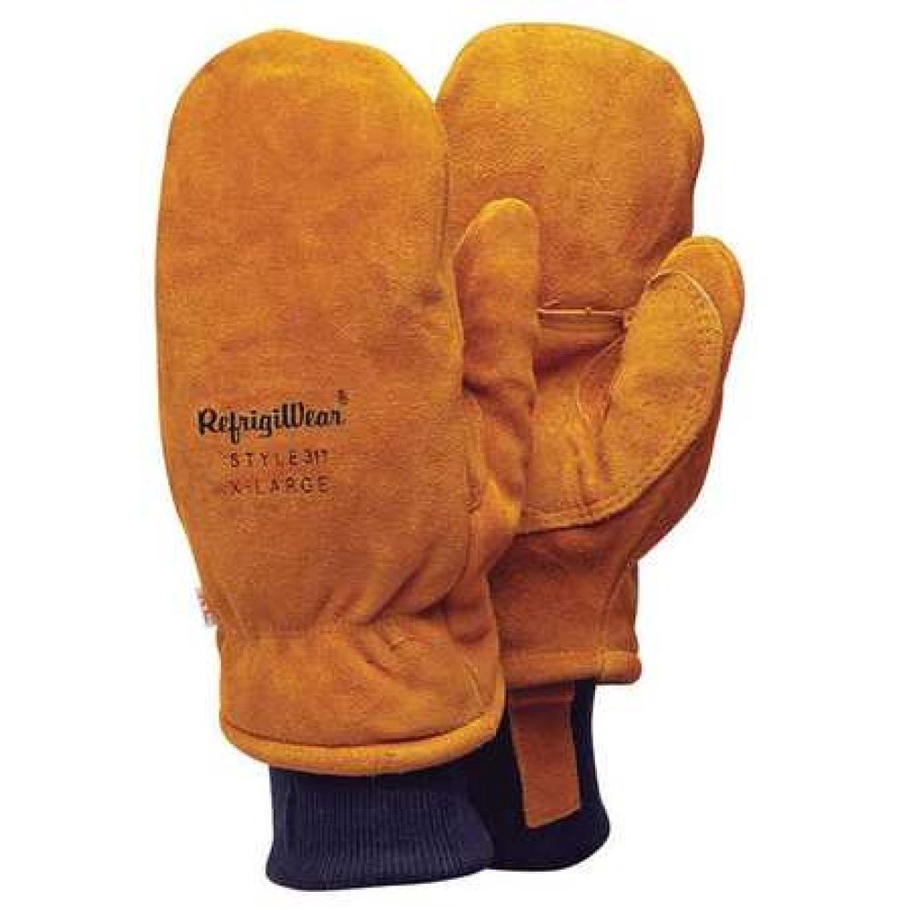 REFRIGIWEAR 0317RGLDXLG Cold Protection Mitt Gloves, Fleece Lining, XL
