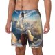 thumbnail image 1 of Balery Sunset Airplane Travel View Bañador para hombre, shorts de playa de secado rápido con entrepierna y forro de compresión-Small, 1 of 6