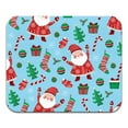 thumbnail image 2 of WIRESTER 8.66x7.08 in Rectangle Mouse Pad with Non-Slip Rubber Base for Computers, Laptop, Office & Home - Light Blue Happy Santa Christmas Pattern, 2 of 5