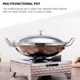 thumbnail image 4 of HLONK Stainless Steel Wok Pan Cooking Pot Saucepan Non- Stir- Fry Pans Stockpot Induction Pans Kitchen Cookware with Cover and Handle Silver, 4 of 6