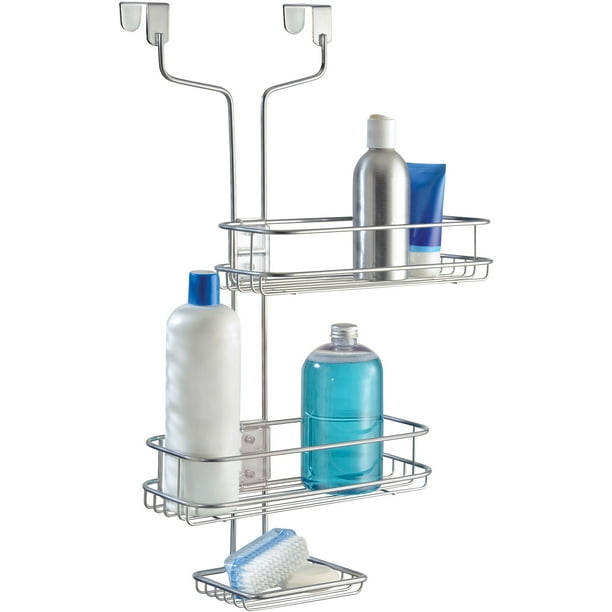 InterDesign Linea Adjustable OvertheDoor Shower Caddy