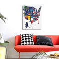 thumbnail image 4 of Sikiie The Map Of United States Print Canvas Decorative Hanging Painting, Anti-shrinkage Hanging Frame, Suitable for Home, Office Wall Decorations, 4 of 6