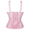 thumbnail image 3 of Corset Top With Straps Sexy Floral Corset And Bustiers Jacquard Overbust Corset Plus Size, 3 of 5