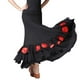 thumbnail image 2 of Falda larga de hada para danza del vientre, para bailes de salón, tango y flamenco. rojo, 2 of 9