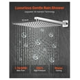 thumbnail image 2 of Rainfall Shower System, 12 Inch Square Shower Head with Handheld Spray, Brushed Nickel Bathroom Shower Fixtures, 2 of 9