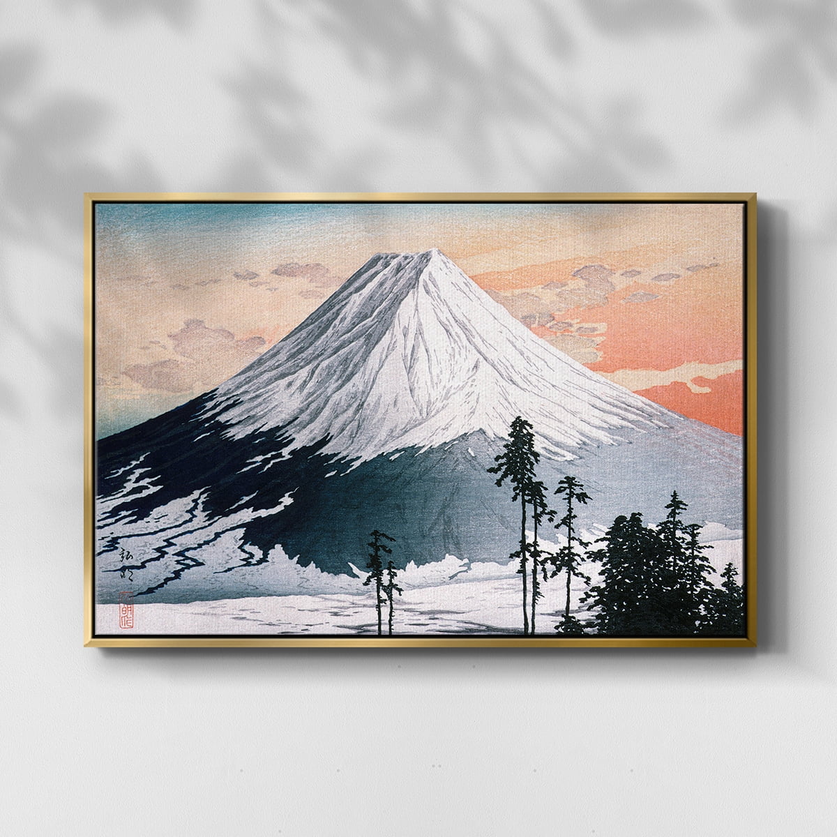 Vintage Landscape-CCXCVI By Wexford Home Framed in Gold Wood Gallery Wrapped Canvas 27 in. x 41 in.