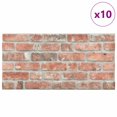 thumbnail image 3 of vidaXL Panneaux Muraux 3D avec Design Brique Rouge 10 Pcs EPS, 3 of 5