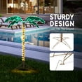 thumbnail image 2 of Qiushi 4ft LED Coconut Tree Lights - 189 Warm White Lights, Outdoor Indoor Palm Tree Decoration for Garden, Patio, Yard, 2 of 8