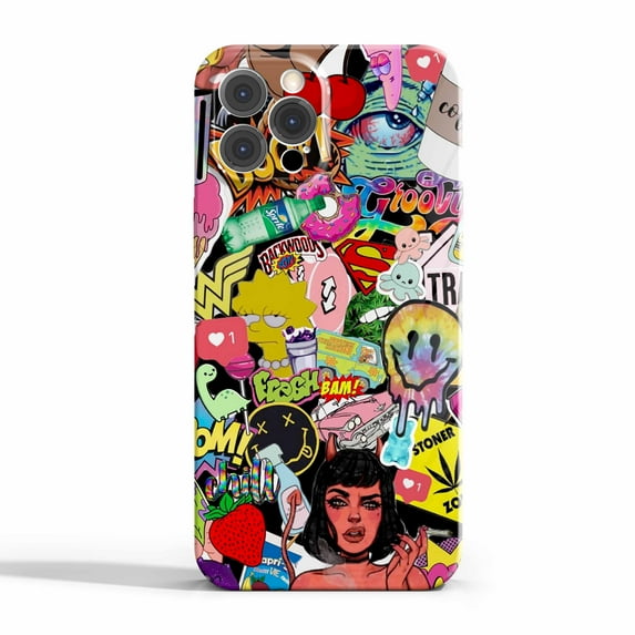 Hippie Girl Case for iPhone 11 Pro Max,Aesthetic Art Design Full Cover Protective Case