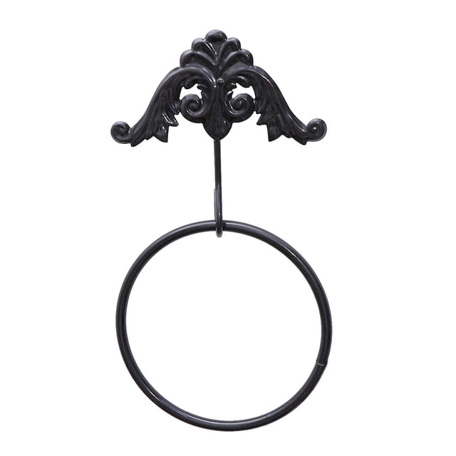 Anillo para toalla de mano, decoración de baño de estilo rústico, soporte para toalla con grifo de agua para cocina, inodoro y baño, ahorra espacio y promueve el orden y la limpieza, fácil de