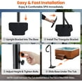 thumbnail image 7 of Rugerasy 35-57 in Hot Tub Handrail with LED Light,360° Rotatable Spa Side Handrail with Adjustable Height,Hot Tub Hand Rail with Slide-Under Base and Non-Slip Grip for Indoor & Outdoor,Black, 7 of 7
