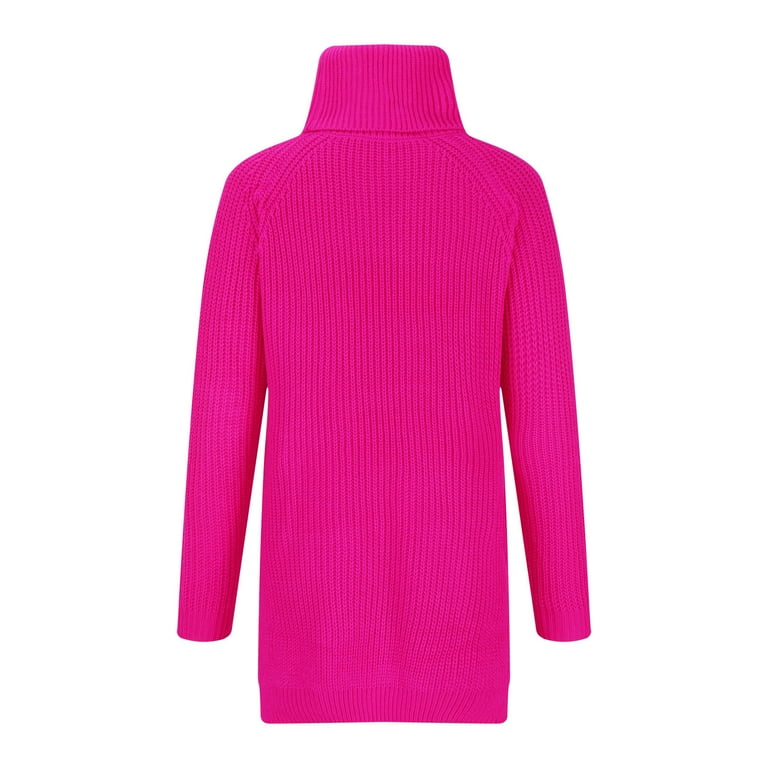 Meichang Sweaters for Women Plus Size Turtlenecks Warm Winter Tops