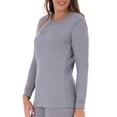 thumbnail image 2 of Women's and Women's Plus Waffle Thermal Underwear Crew Top, 2 of 6