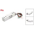 thumbnail image 2 of Uxcell Rectangle Aluminum Alloy Parallel Beam Electronic Scale Load Cell, 2 kg, 2 of 2