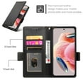 thumbnail image 4 of For Samsung Galaxy S26 Ultra 5G Wallet Case Flip Card Holder,PU Leather Side Buckle Magnetic Frosted Women Men Cover,Black,For Galaxy S26 Ultra 5G, 4 of 7
