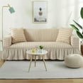 thumbnail image 7 of ANMINY Stretchy Slipcovers Lattice Sofa Covers All-Inclusive Pleated Ruffled Skirt Protector, 7 of 7