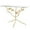 Gold Branch Floral Floral Rectangle 43" x 16" x 32", variant on DecMode 16" x 22" Gold Metal Branch Tree Accent Table with Tempered Glass Top, 1-Piece