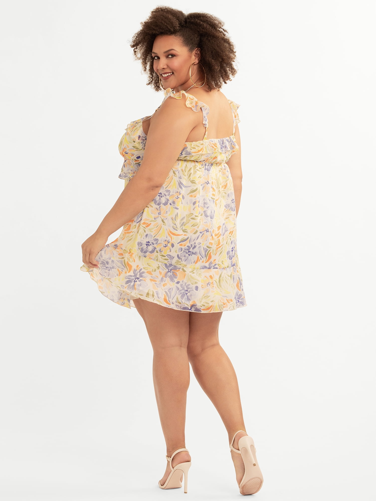 Jessica Simpson Women's Plus Sleeveless Salma Dress, Sizes 0X-4X