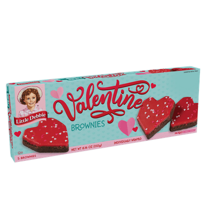 Little Debbie Be My Valentine Iced Brownies, 5 ct, 8.16 oz
