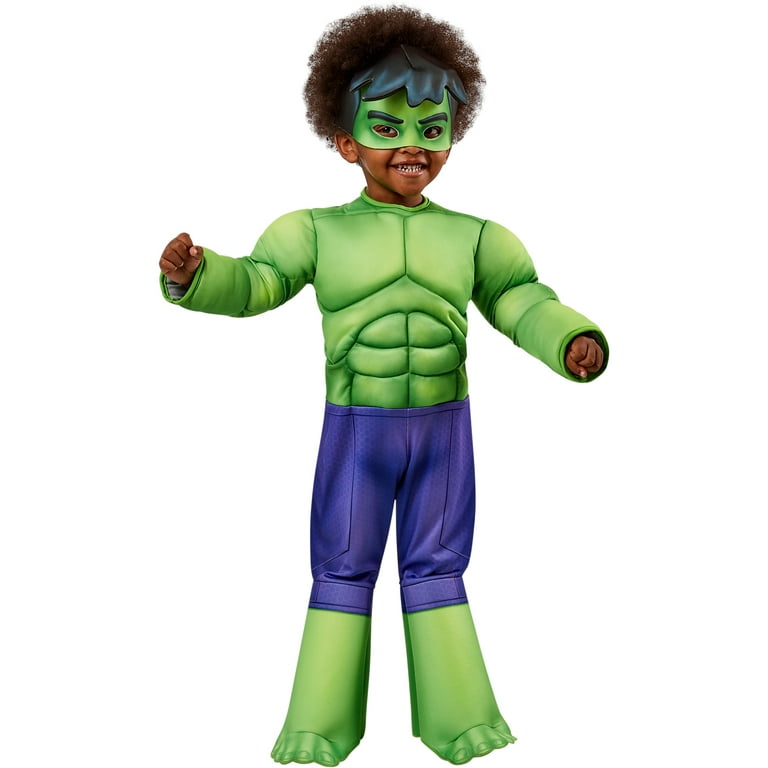 Hulk Costume For Kids 768, 768 Spidey and His Amazing Friends: Hulk Toddler Deluxe Costume - Walmart.com