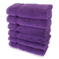 thumbnail image 3 of SALBAKOS Luxury Hotel & Spa Turkish Cotton 6-Piece Eco-Friendly Hand Towel Set 16 x 30 Inch, Purple, 3 of 7