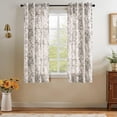 thumbnail image 1 of Cortinas Jinchan de Lino Floral de 160 cm para Sala y Dormitorio, 1 of 9